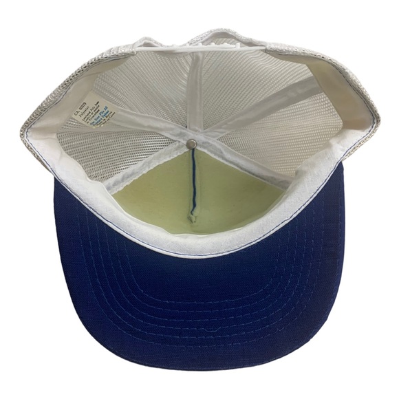 NEW VTG Fasco Equipment Rentals Gold Leaf Soda Blue Mesh Snapback Trucker Cap - Picture 7 of 9